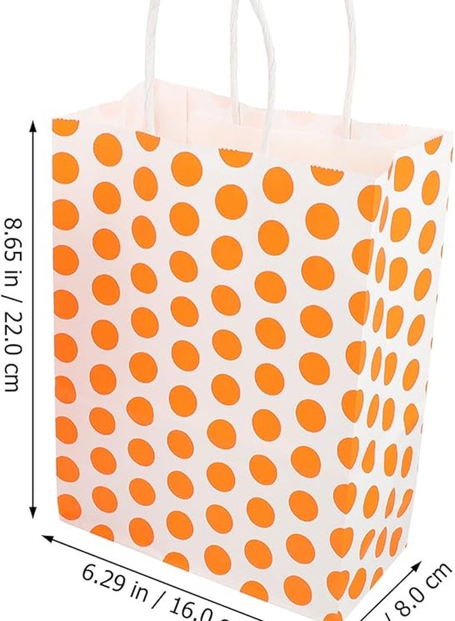 Kraft Paper Bags With Handles 12Pcs Recyclable Present Party Favor Shopping Packaging - Image 2